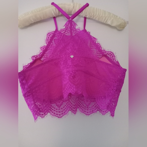 Victoria Secret Pink top neon hot pink size S NWOT - Picture 3 of 8